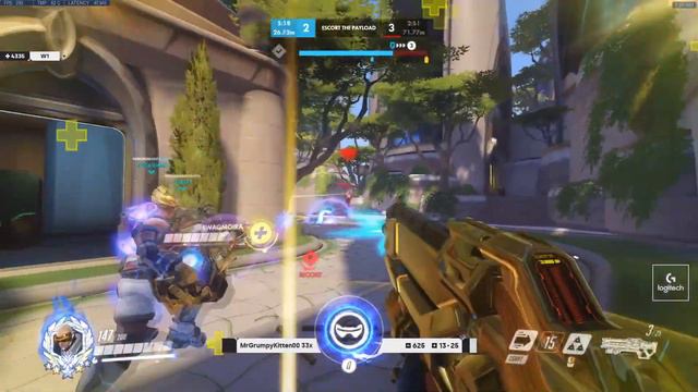 57 ELIMS! GALE THE MOST INSANE SOLDIER 76 GAMEPLAY OVERWATCH SEASON 23 TOP 500 смотреть онлайн