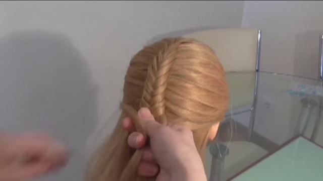Коса Рыбий хвост воздушная (вариант 2) подробный видео-урок. смотреть онлайн