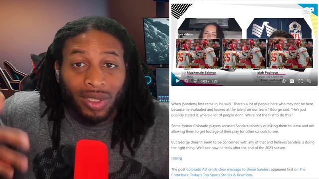 DEION SANDERS GETS A STRONG ENDORSEMENT FROM AD RICK GEORGE REGARDING THE TRANSFER PORTAL смотреть онлайн