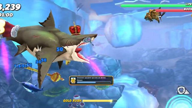 MEGALODON SHARK FINAL QUEST- UNCOVER ANCIENTS SECRETS ON ARTIC OCEAN HUNGRY SHARK WORLD