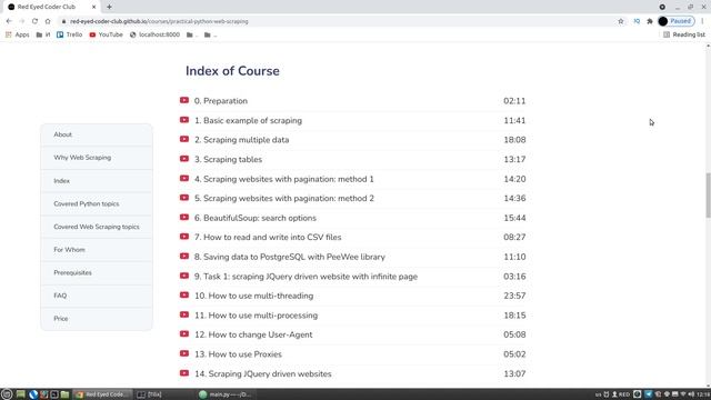 Python Practice Course: Web Scraping with Python смотреть онлайн