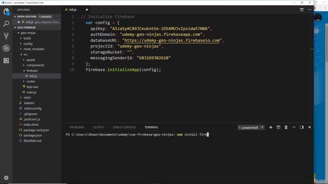 Project - Geo Ninjas in vue.js 3 Setting up Firebase смотреть онлайн