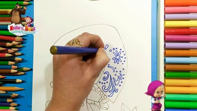 How to draw Masha / Masha and the Bear / Как нарисовать Машу? смотреть онлайн