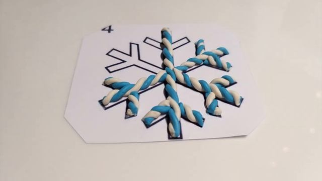 ❄ Снежинка из пластилина, полимерной глины или мастики (Modelling Clay Snowflake) смотреть онлайн