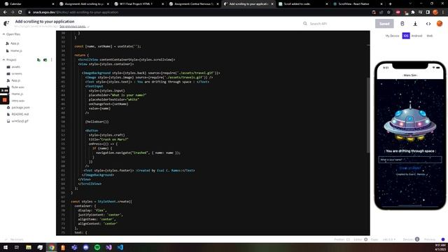 Add scrolling to your application Snack Google Chrome 1 April 2023 смотреть онлайн