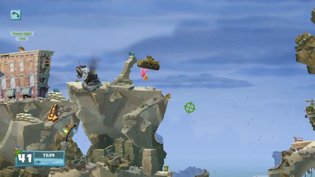 Worms W.M.D Играем в червячков смотреть онлайн