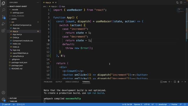 React Cheat Sheet (useReducer) Hooks #3 - Part 8 смотреть онлайн
