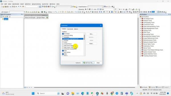 How to add directly Google Maps/Satellite Map/Google Earth in ArcGIS