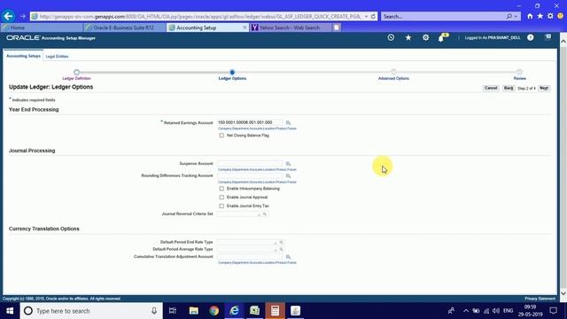 Primary Ledger Set Up In ORACLE ERP R12 смотреть онлайн