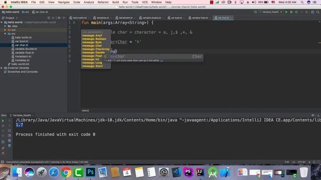 013 Kotlin Char Variable Types смотреть онлайн