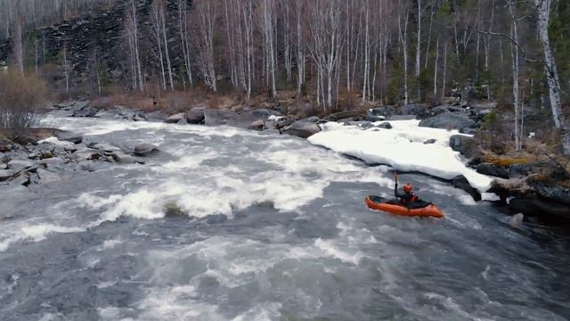 Большой Манский порог. Первая ступень. Пакрафт Иволга. Packrafting in Siberia смотреть онлайн