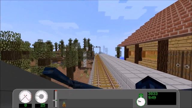 Minecraft real train mod new train test смотреть онлайн