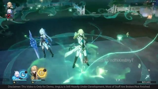Jingliu Gameplay Showcase: Character Skill,Ultimate|Honkai: Star Rail смотреть онлайн