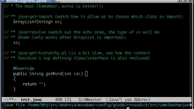 Using java inside emacs смотреть онлайн