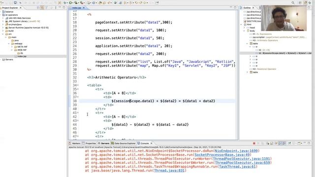 JSP02-04 Scope Attributes objects in EL Expression смотреть онлайн