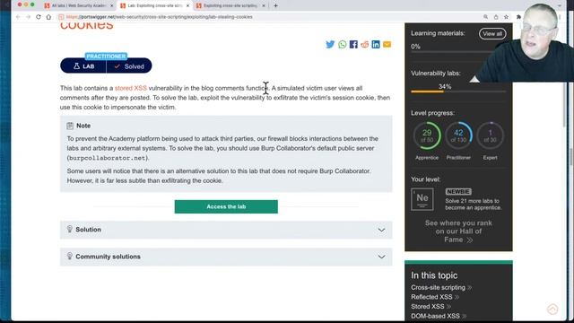 Exploiting XSS to steal cookies Part 1 смотреть онлайн
