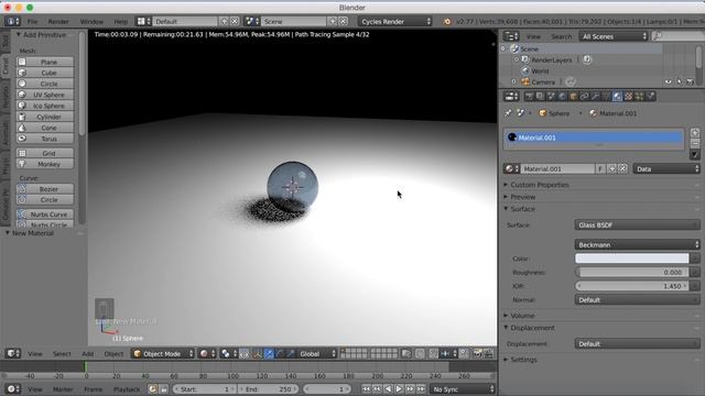 [2.79] Blender Beginner Tutorial Glass Ball Cycles смотреть онлайн