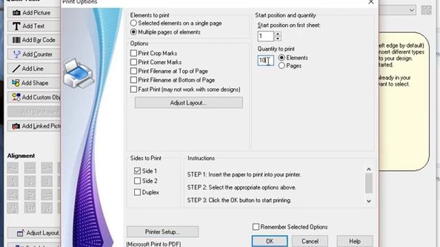 Save a design as a PDF file in Print Designer GOLD software from CAM Development смотреть онлайн