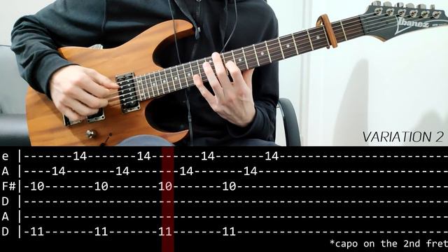 Covet - Shibuya (slow + Play Along Tab) - FULL SONG