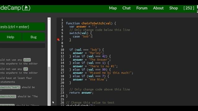 Replacing If Else Chains with Switch, freeCodeCamp Basic Javascript смотреть онлайн