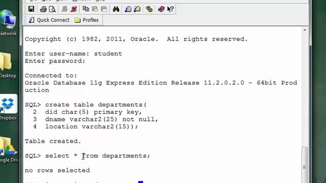 Basic DDL Oracle statements смотреть онлайн