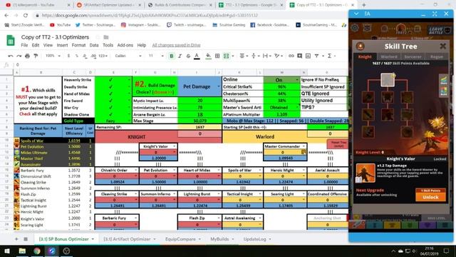 Tap Titan 2 | Parrot6 Skill Tree & Artifact Optimizer v3.1 смотреть онлайн