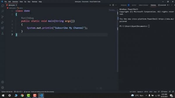 How to run Java on visual studio code || Java in VsCode ||