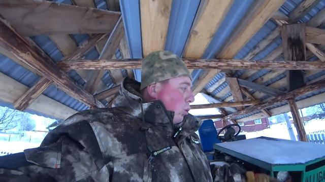 День Рождения. Подготавливаю беседку для копчения. Ответы на вопрос о бензопиле и самоблокировках. смотреть онлайн