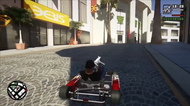 Grand Theft Auto: San Andreas Walkthrough W/ Graphic Mods Part 25 - The Riots (PC) смотреть онлайн