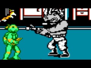 Teenage Mutant Ninja Turtles II (NES) Все боссы без урона.