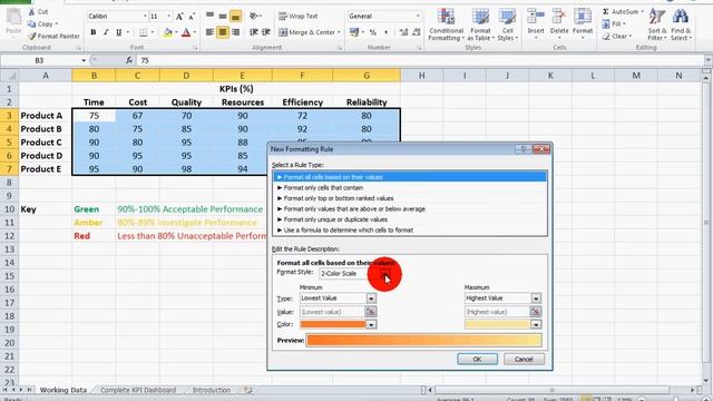 How To... Create a Basic KPI Dashboard in Excel 2010 смотреть онлайн