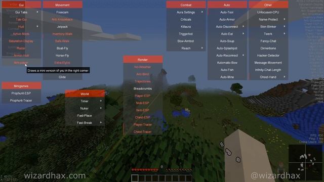 Minecraft - Aristois 1.12 (with OptiFine) Minecraft 1.12 Hacked Client - WiZARD HAX смотреть онлайн