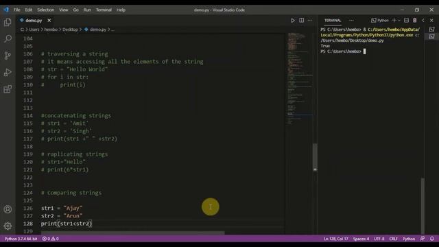 Strings in Python смотреть онлайн