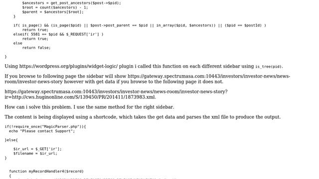 Wordpress: sidebar not displaying when using get data смотреть онлайн