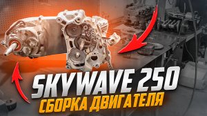 Сборка двигателя Suzuki Skywave 250 ck44a