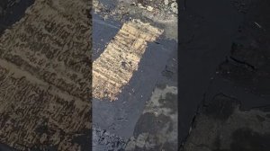 Кровля крыши гаража битумом.