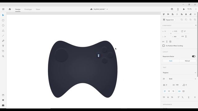 Create a Joystick illustration in Adobe XD | Speed Art смотреть онлайн