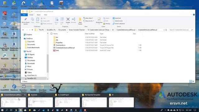 Lập trình Addin trong Autocad | Bài 03: Hướng dẫn khởi tạo Plugin Autocad trong Visual Studio смотреть онлайн