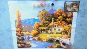 DIY КАРТИНА по номерам * Бюджетная РАМКА своими руками