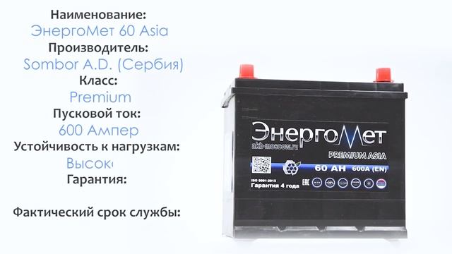 ЭнергоМет 60 Азия. Характеристики. смотреть онлайн