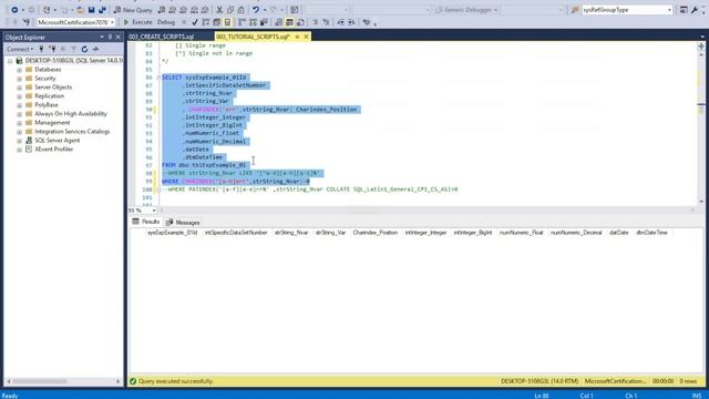 003 - COLLATE IN EXISTS ANY ALL SOME - Microsoft Cert 70-761 (Querying TSQL) смотреть онлайн