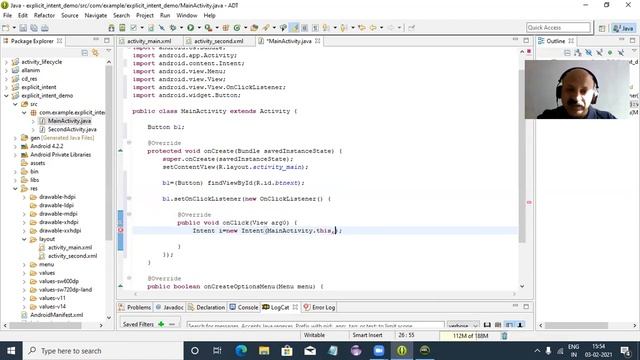 Take sub Activity using Intent in Android смотреть онлайн