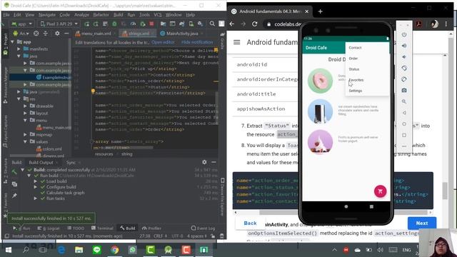 Android Lesson 4 : User Interaction from Codelabs Android Developer смотреть онлайн