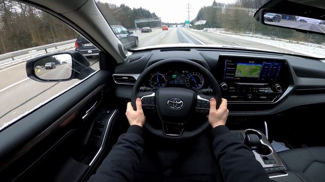 New Toyota Highlander Hybrid 2021 Test Drive Review POV смотреть онлайн