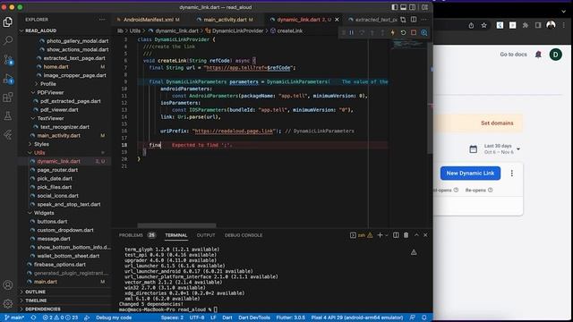 Flutter : Dynamic Linking with Firebase смотреть онлайн
