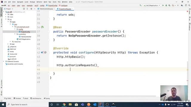 Spring Security - Lesson 23 - Configuring endpoint authorization смотреть онлайн