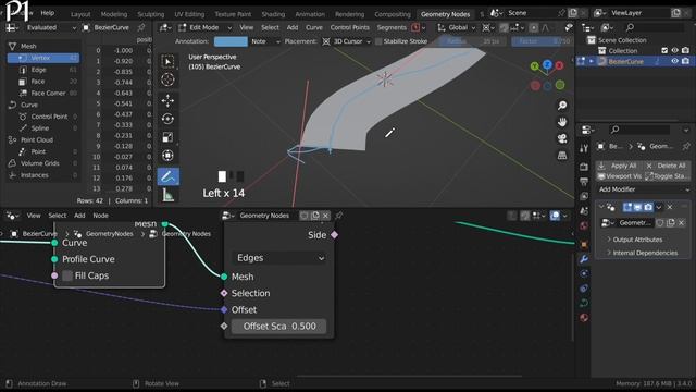Making river with a simple curve in blender :Part1 : geometry nodes :Hindi #3d #blender смотреть онлайн