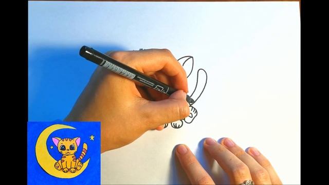 How to draw a cat I Как нарисовать котенка смотреть онлайн