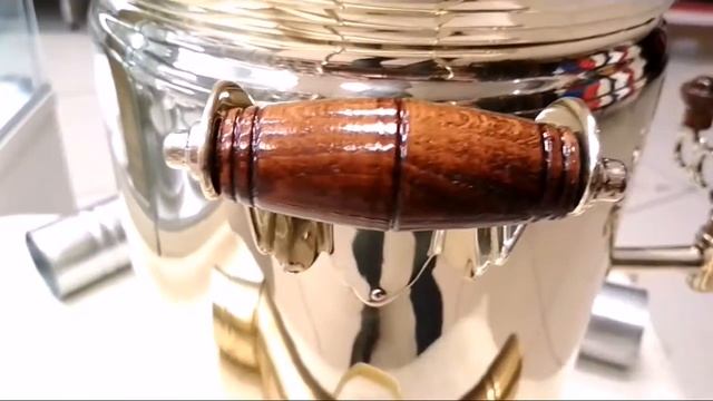 Угольный самовар на дровах 7 литров желтый цилиндр Самовары.ком(samovary.com) смотреть онлайн