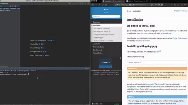 Python: Install Pip смотреть онлайн